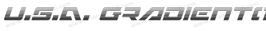 U.S.A. Gradient(1)字体转换